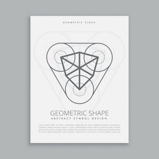 Vetor grátis figura geométrica sagrada cúbica