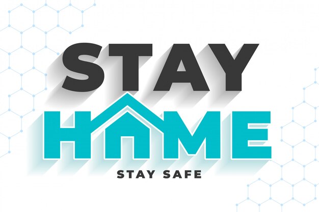Fique em casa, fique em segurança e proteja contra vírus