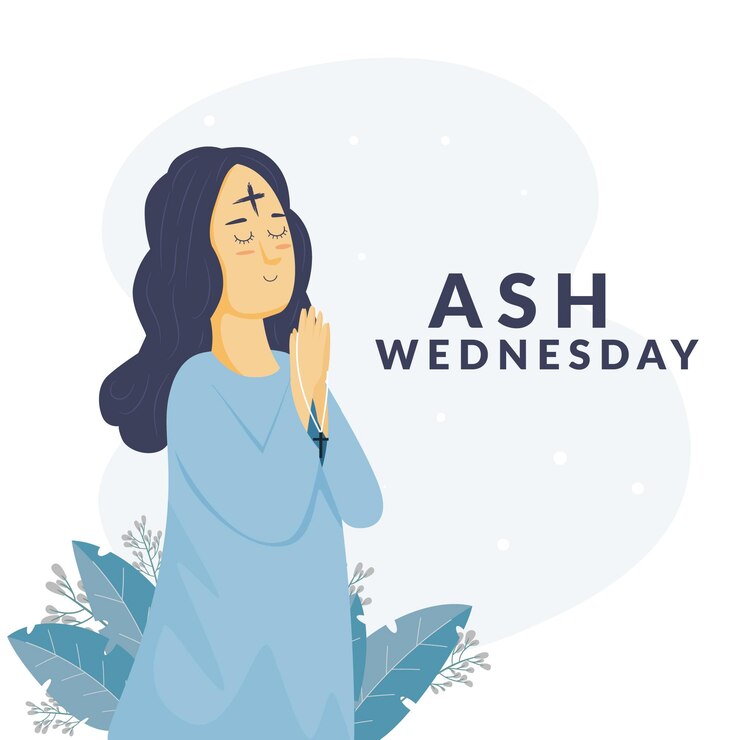 Vetor grátis flat design ash quarta-feira