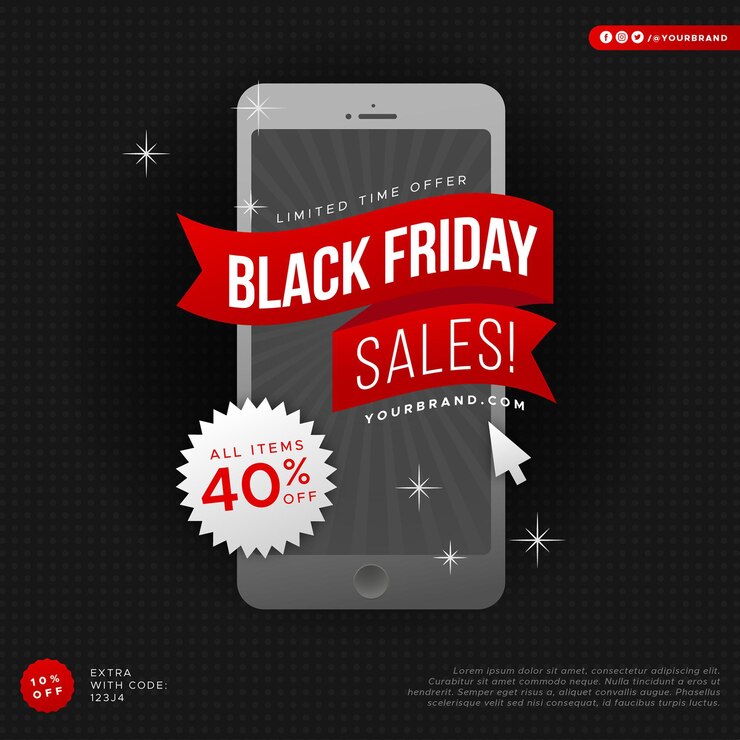 Vetor grátis flat design black friday