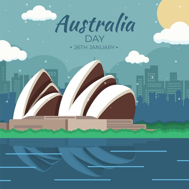 Vetor grátis flat design dia da austrália