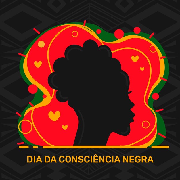 Vetor grátis flat design dia da consciência negra