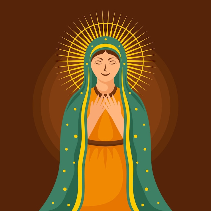 Vetor grátis flat design fiesta de la virgen