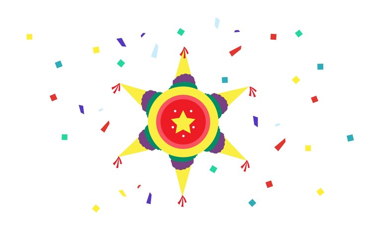 Vetor grátis flat design posada pinata