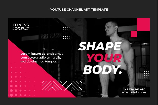 Flat fitness arte do canal do youtube