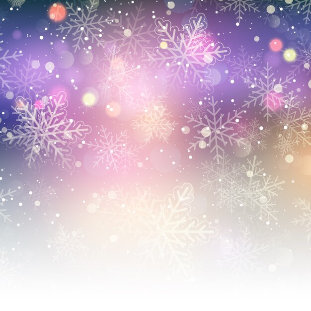 flocos de neve de Natal