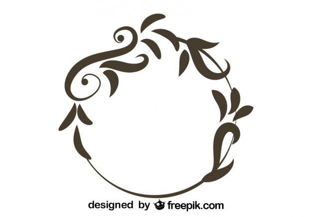 Vetor grátis floral design redondo do vintage