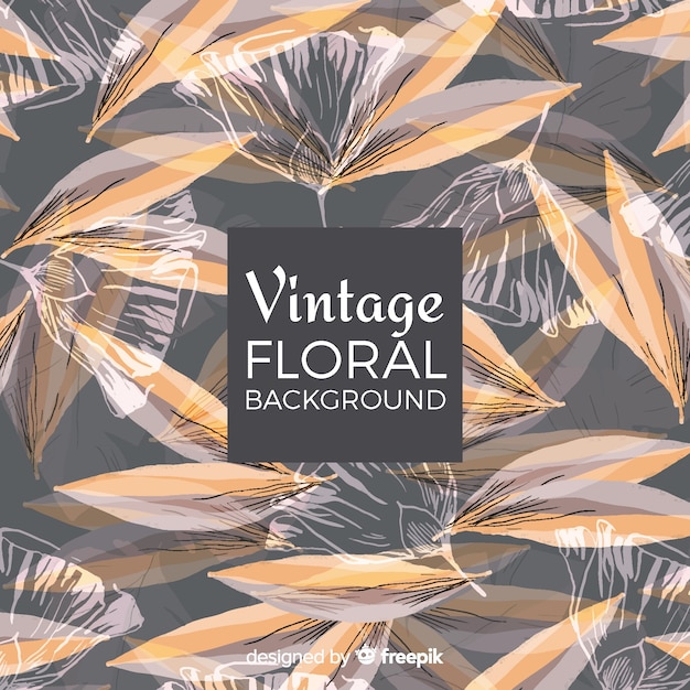 Floral vintage fundo