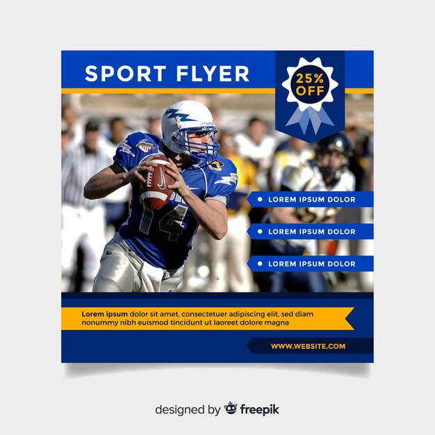 Flyer desportivo