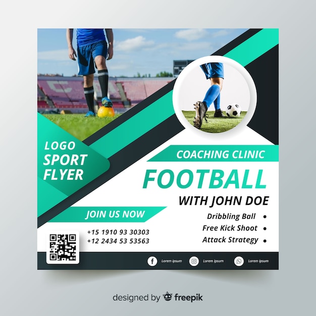 Folheto de esporte