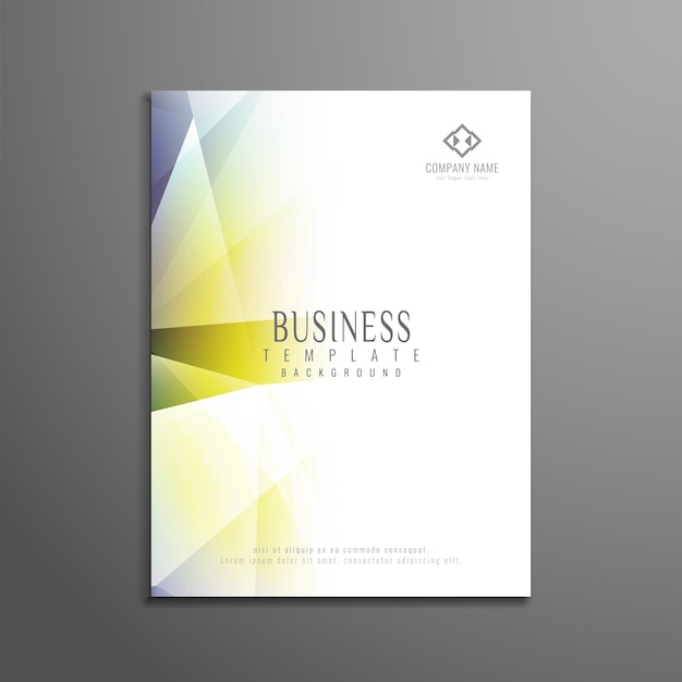 Folheto de negócios geométricos geométricos abstratos