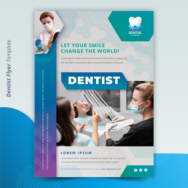 Folheto dental gradiente