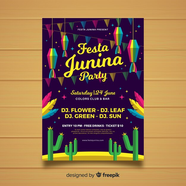 Folheto Festa junina