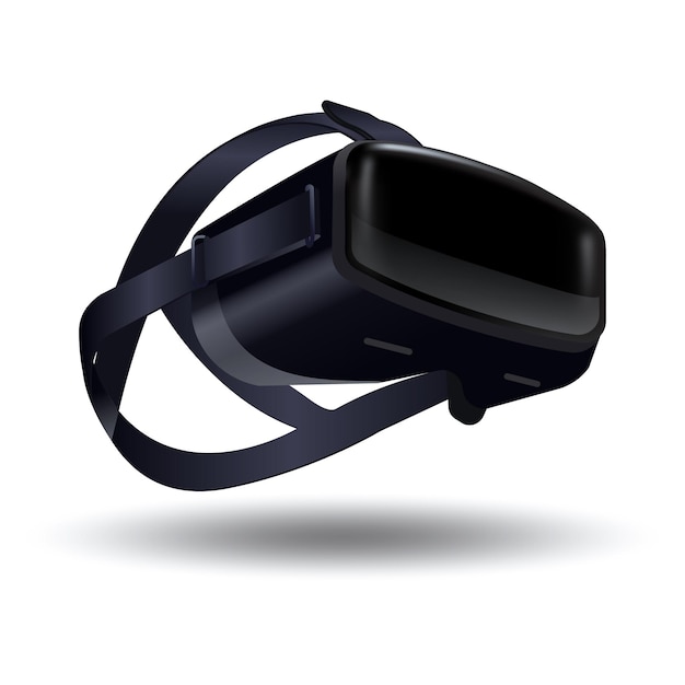 Vetor grátis fone de ouvido de realidade virtual realista