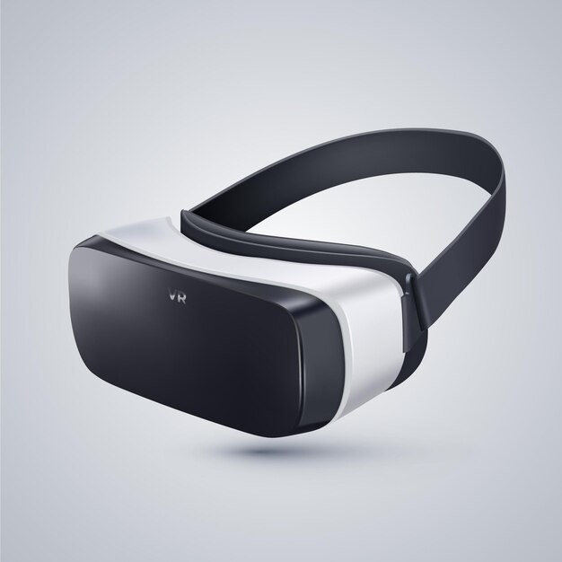 Fone de ouvido de realidade virtual realista