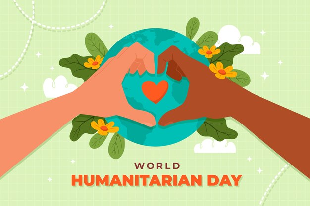 Fonte do dia humanitário mundial plano