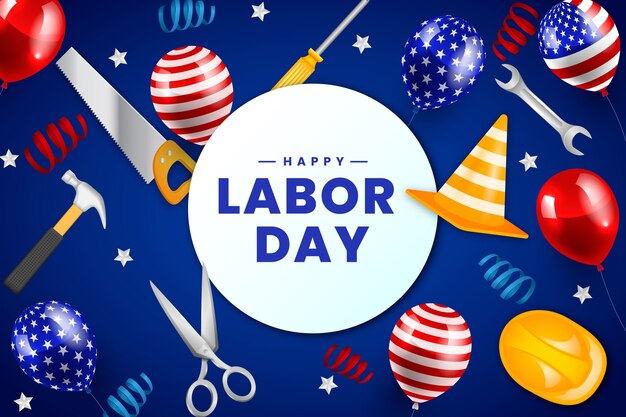Fonte realista para a celebração do Dia do Trabalho