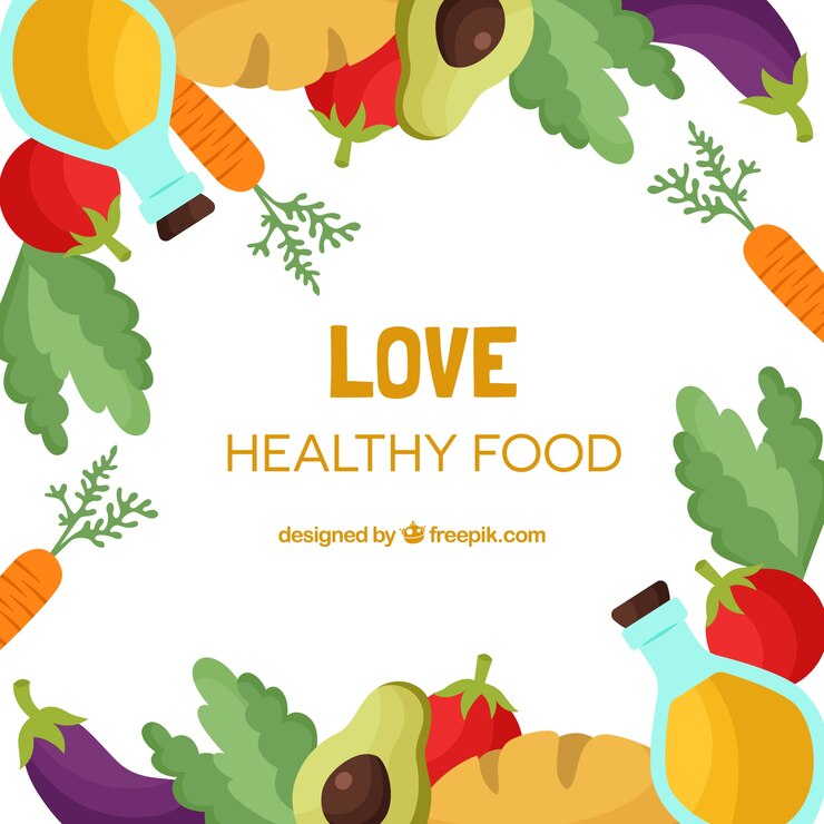 Vetor grátis foodbackground com legumes