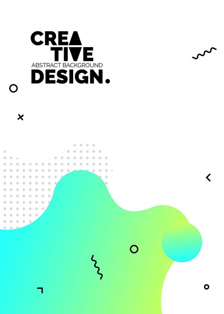 Formas de cores líquidas para fundos de pôsteres de composição Capas abstratas na moda Design futurista vetor Eps10