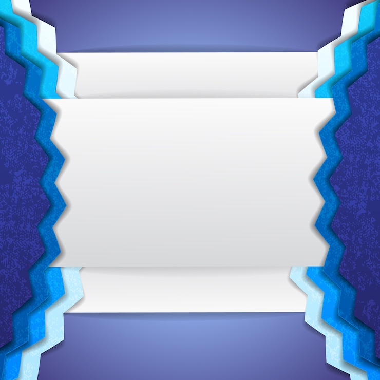 Vetor grátis formas incompreensíveis de fundo abstrato azul e branco com cantos e partes convexas