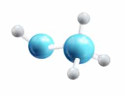Vetor grátis fórmula química estrutural 3d