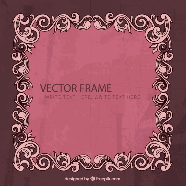 Frame decorativo no estilo do vintage