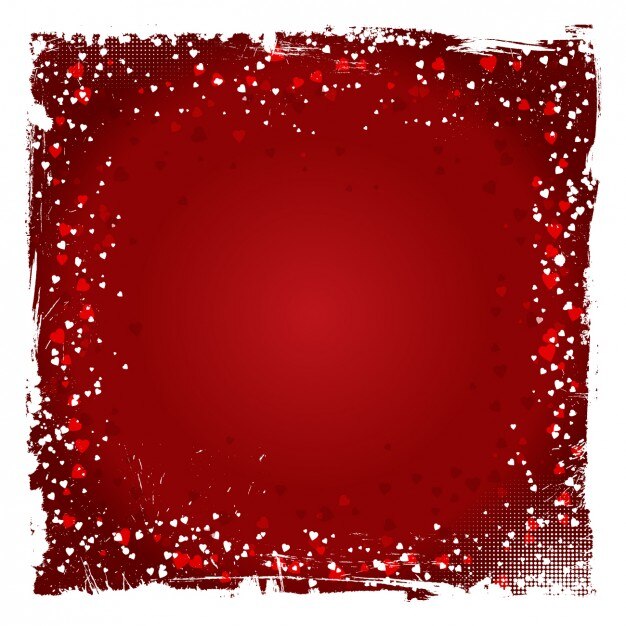 Vetor grátis frame dos corações fundo