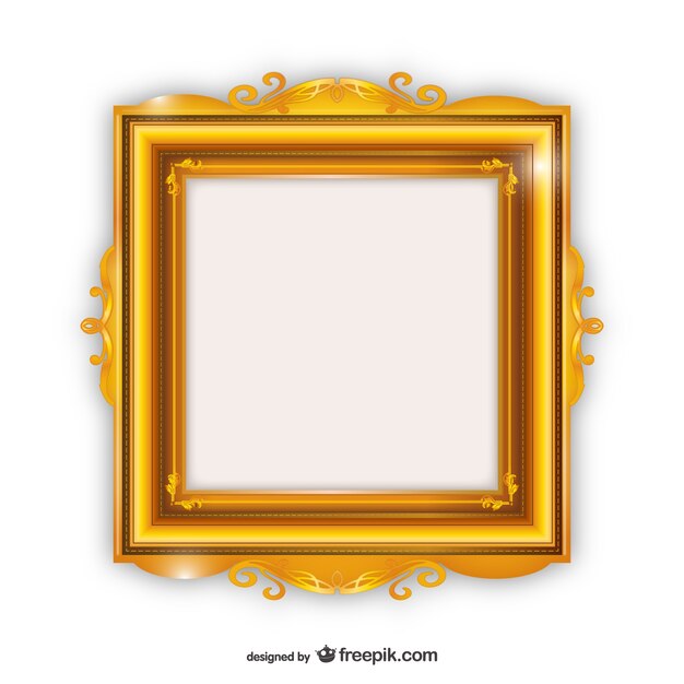 Frame dourado elegante