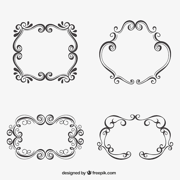 Frames decorativos sketchy