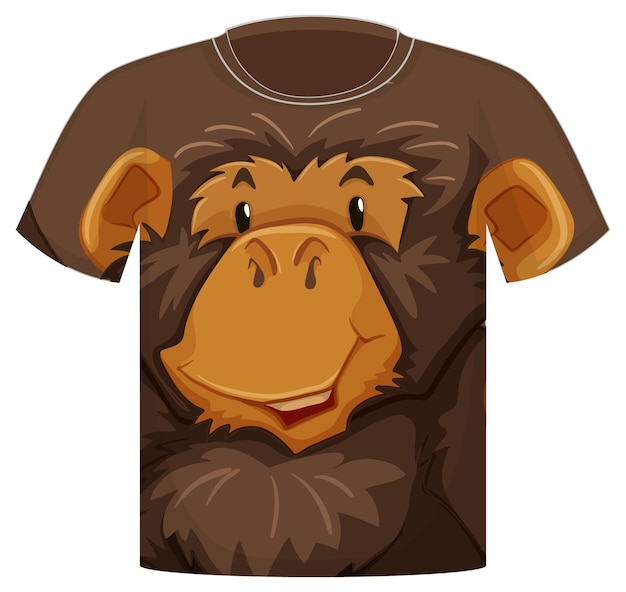 Design PNG E SVG De Macaco Fofo De Costas Achatadas Para Camisetas