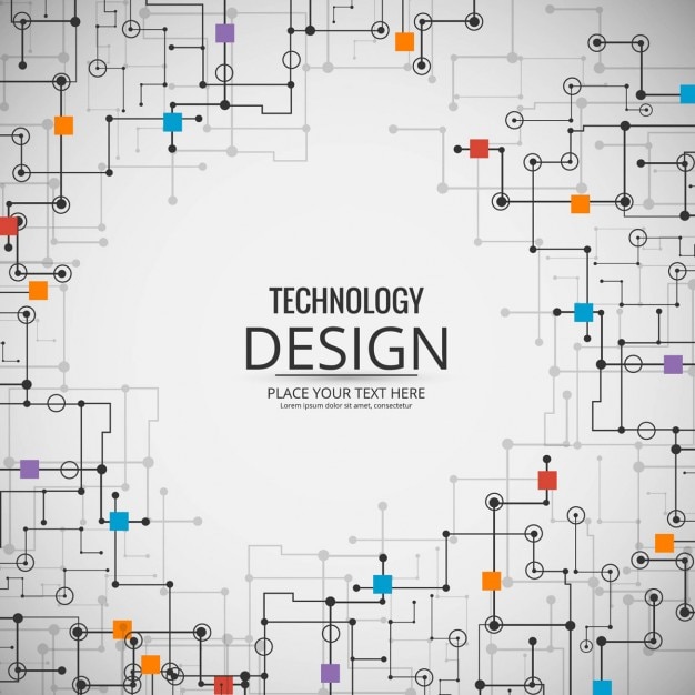 Vetor grátis fundo a tecnologia moderna