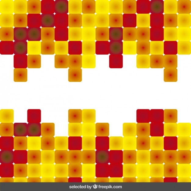 Vetor grátis fundo abstrato amarelo e vermelho