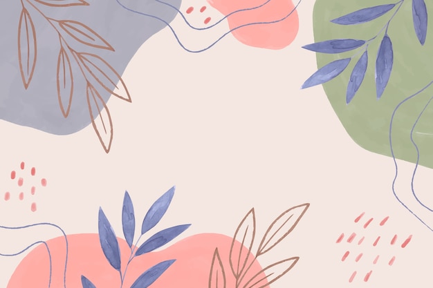 Fundo abstrato aquarela doodle