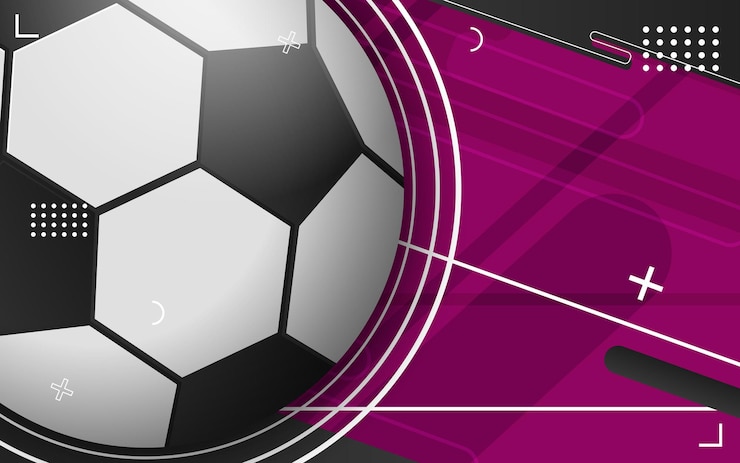 Vetor grátis fundo abstrato com bola de futebol