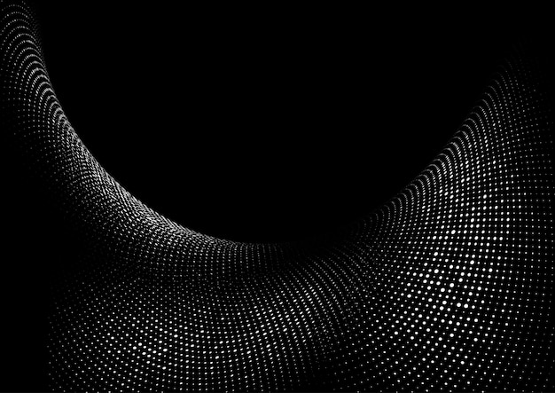 Fundo abstrato com design moderno de pontos de meio-tom