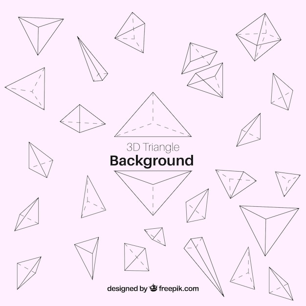 Fundo abstrato com formas triangulares