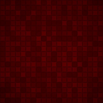 Fundo abstrato de pequenos quadrados ou pixels em cores vermelho-escuras