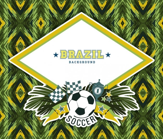 Vetor grátis fundo abstrato do brasil