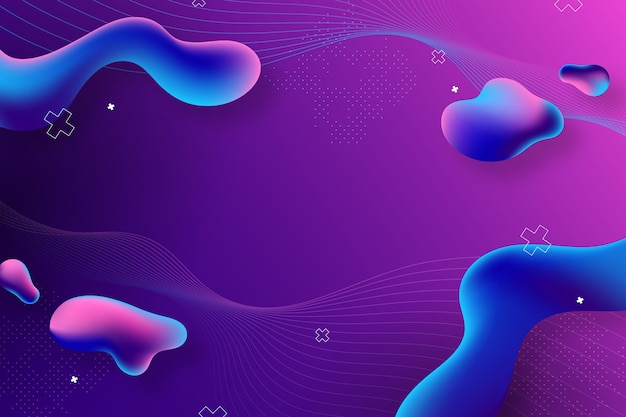 Fundo abstrato líquido em gradiente