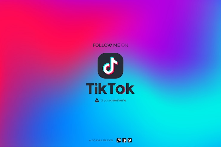 Vetor grátis fundo abstrato moderno de tiktok