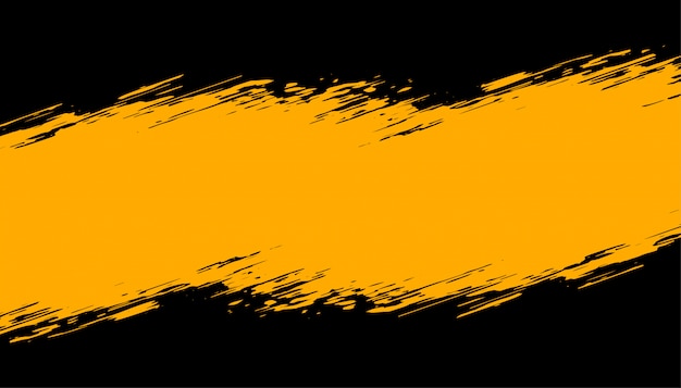 Vetor grátis fundo abstrato preto e amarelo grunge
