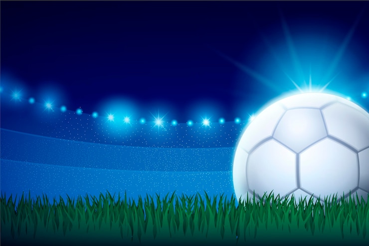 Vetor grátis fundo abstrato realista de futebol