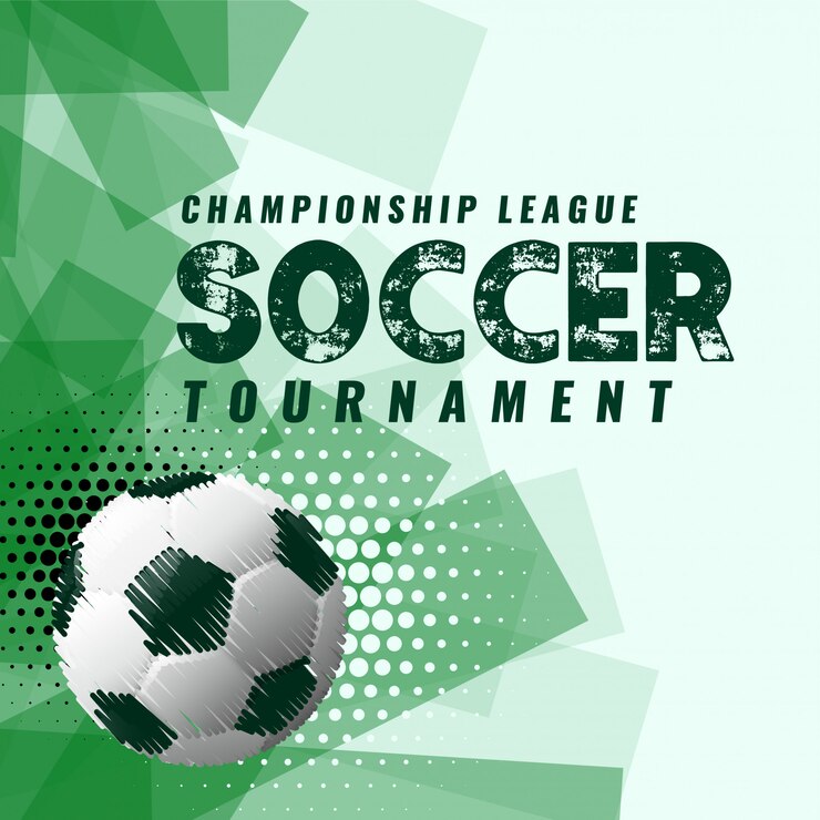 Vetor grátis fundo abstrato torneio de futebol no estilo grunge