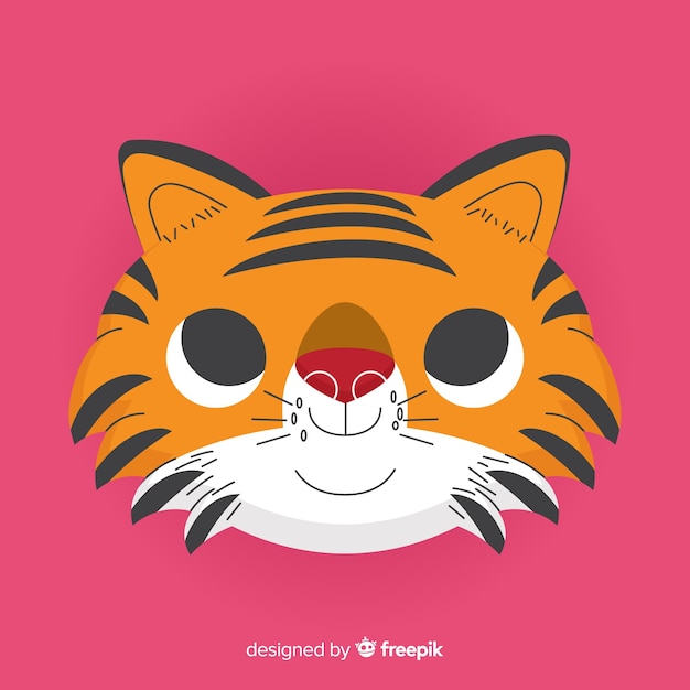 Fundo adorável tigre