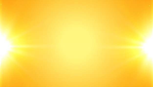 Vetor grátis fundo amarelo com efeito de luz brilhante brilhante