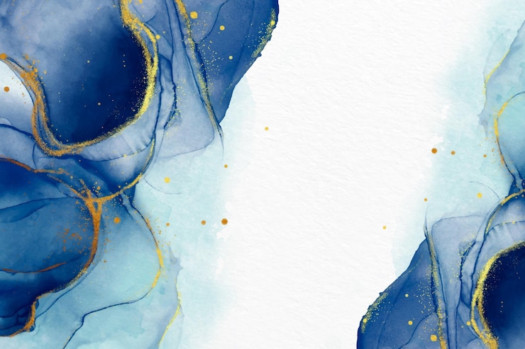Vetor grátis fundo aquarela com detalhes dourados luxuosos