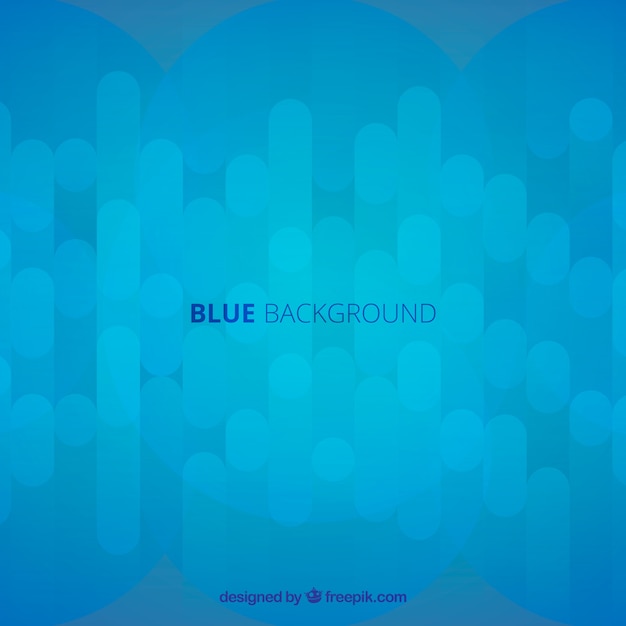 Fundo azul abstrato com design plano