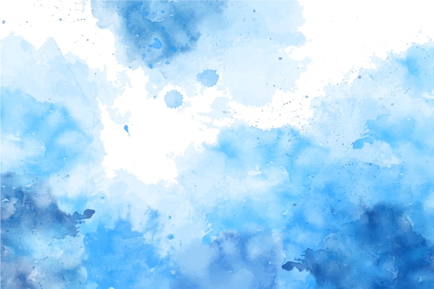 Fundo azul aquarela