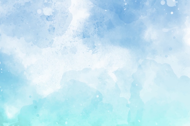 Fundo azul de aquarela