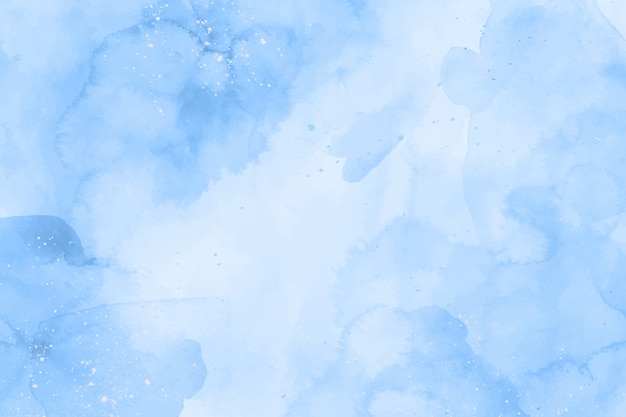 Fundo azul de aquarela